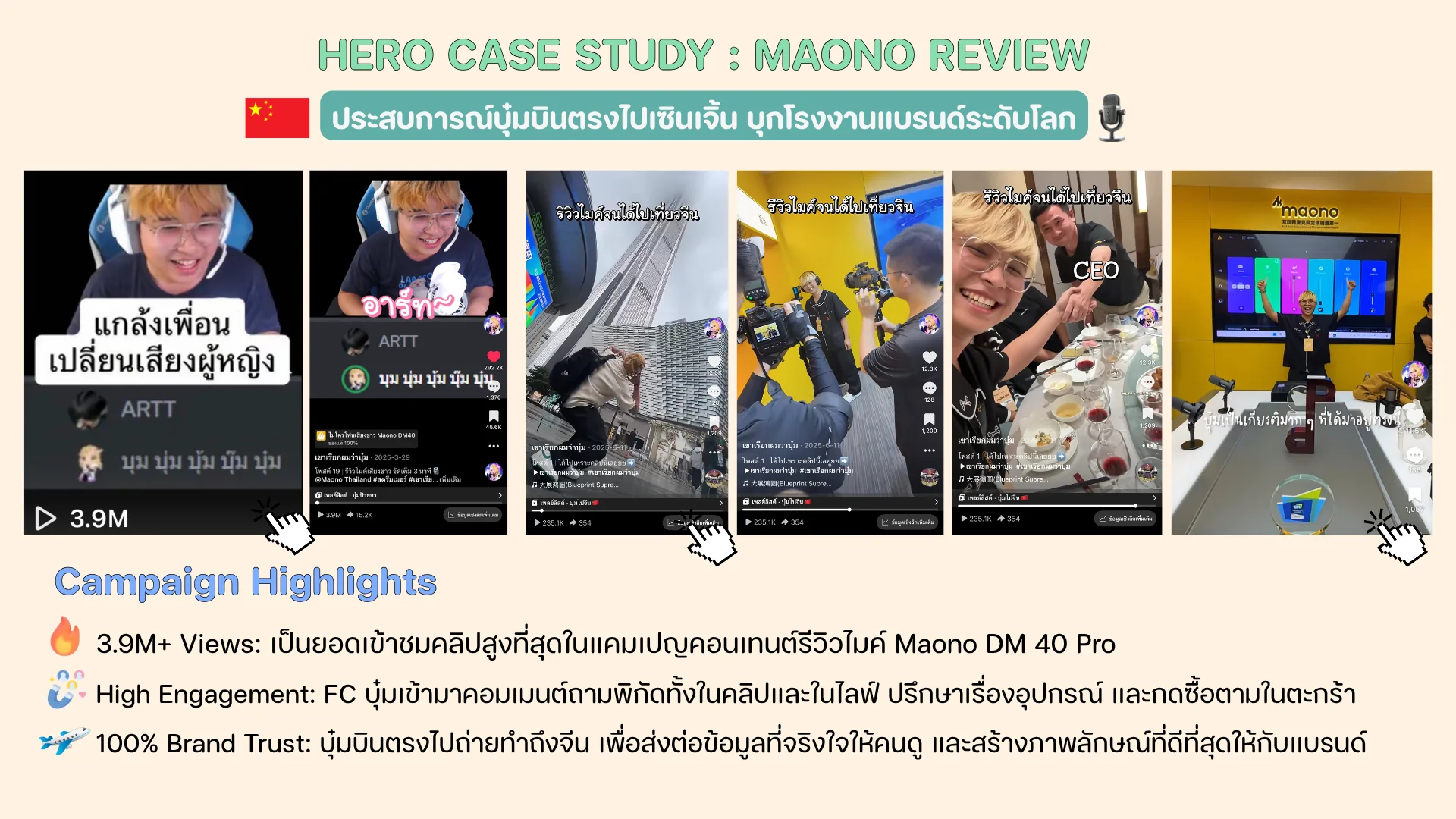 Media Kit หน้า 5: Case Study: Maono